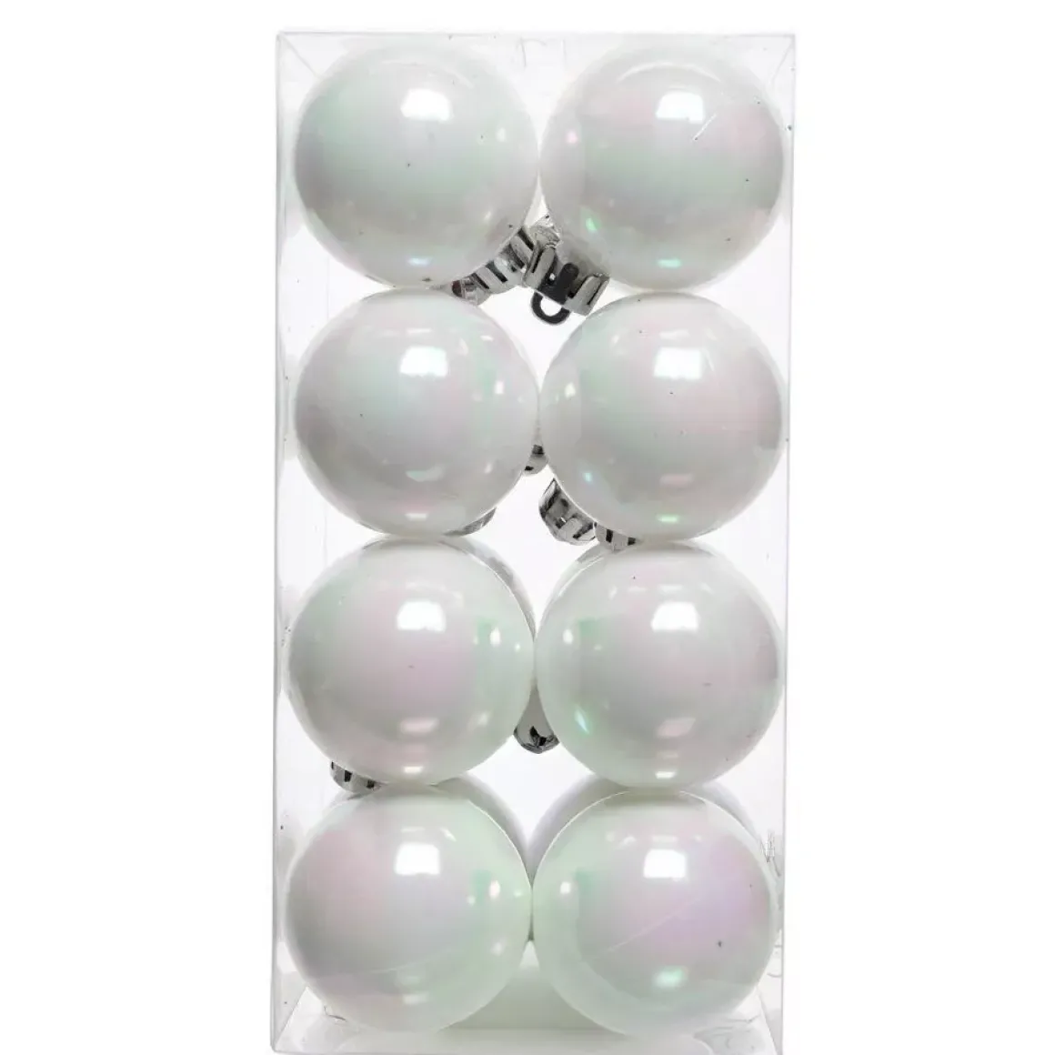 Set di 16 palline di Natale (D40 mm) Aravis Bianco iridescente