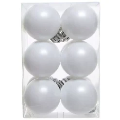 Set di 12 palline di Natale (D60 mm) Aravis Bianco