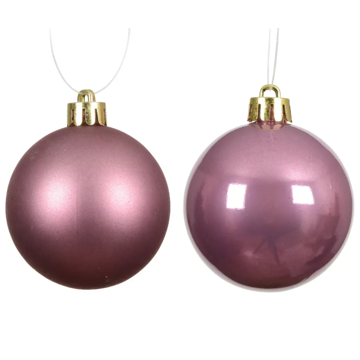 Set di 6 palline di Natale (D80 mm) Aravis Rosa antico