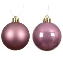 Set di 4 palline di Natale (D100 mm) Aravis Rosa antico