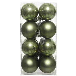 Set di 16 palline di Natale (D40 mm) Aravis Verde rosmarino