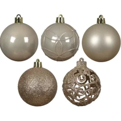 Set di 35 palline di Natale (D60 mm) Aravis mix Perla