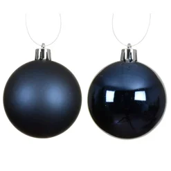 Set di 6 palline di Natale (D80 mm) Aravis Blu notte