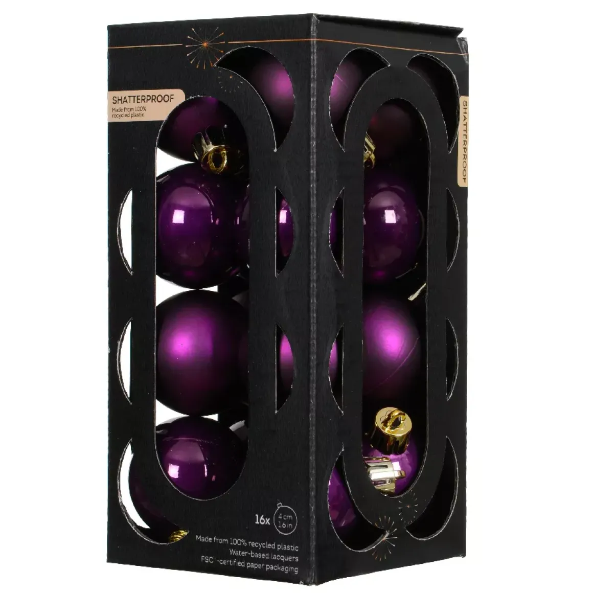 Set di 16 palline di Natale (D40 mm) Aravis Fico