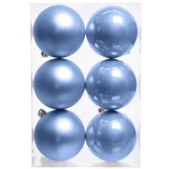 Set di 6 palline di Natale (D80 mm) Aravis Azzurro