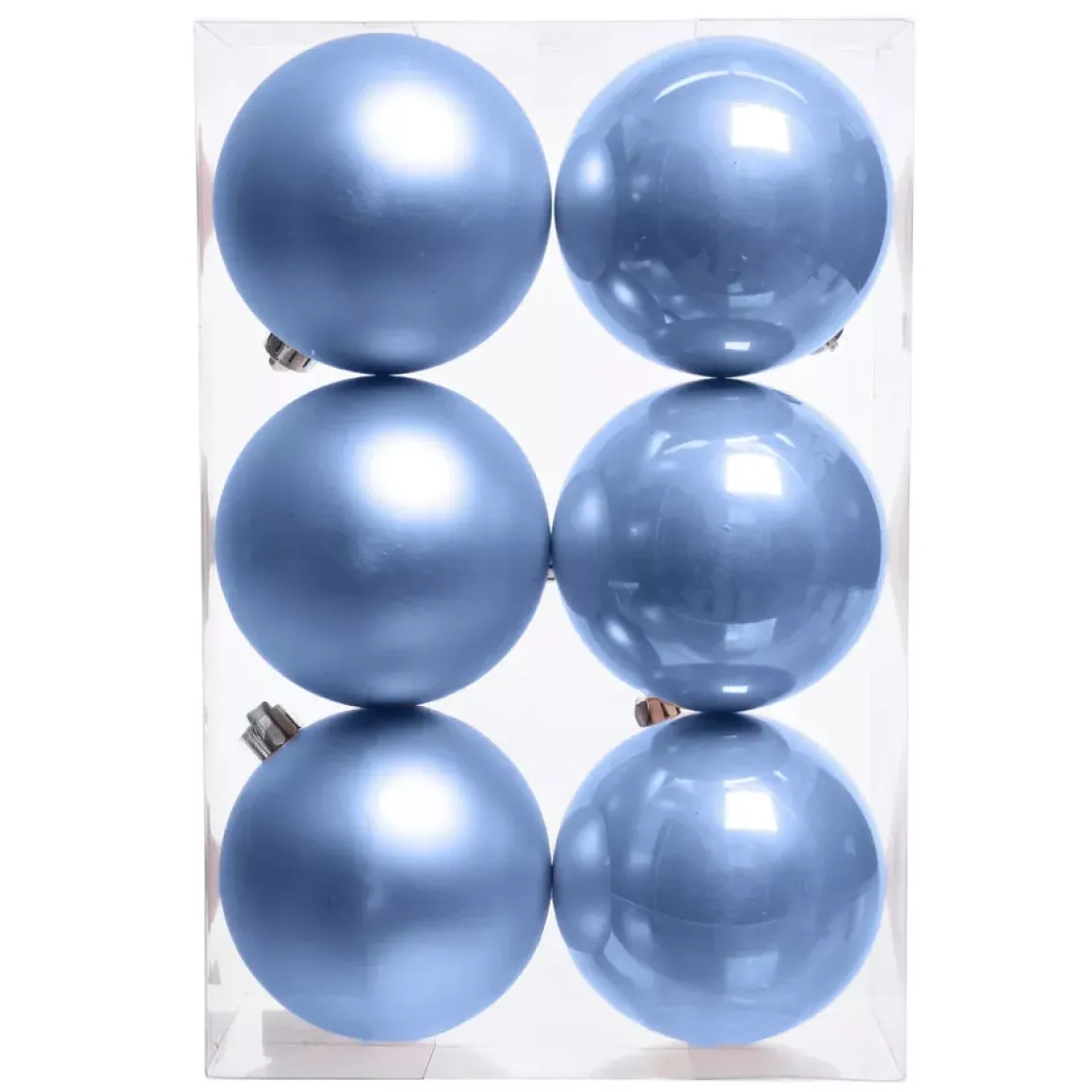 Set di 6 palline di Natale (D80 mm) Aravis Azzurro