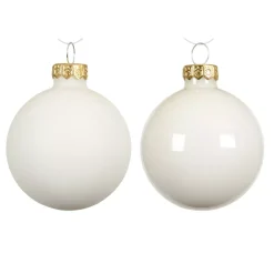 Set di 4 palline di Natale in vetro (D100 mm) Boreale Bianco lana