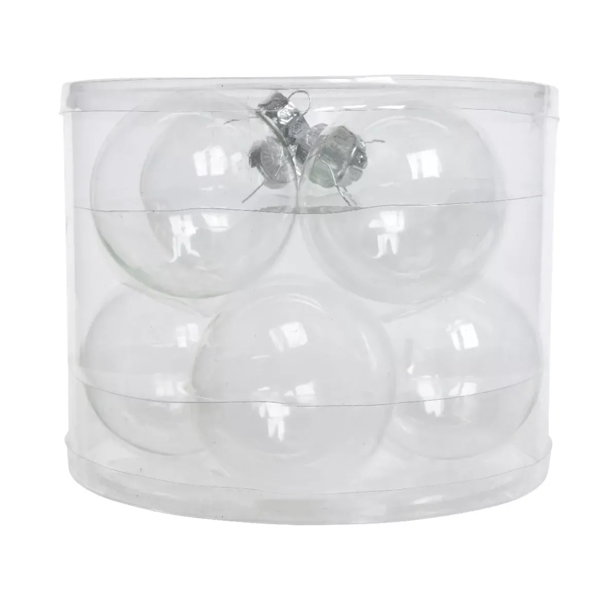 Set di 8 palline di Natale in vetro (D70 mm) Glass Trasparente iridescente