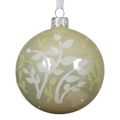 Set di 6 palline di Natale in vetro (D80 mm) Purezza Menta bianca