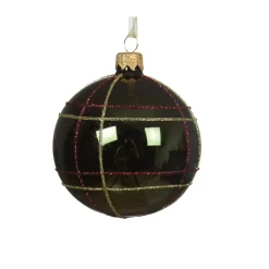 Set di 6 palline di Natale in vetro (D80 mm) Scozia Verde albero