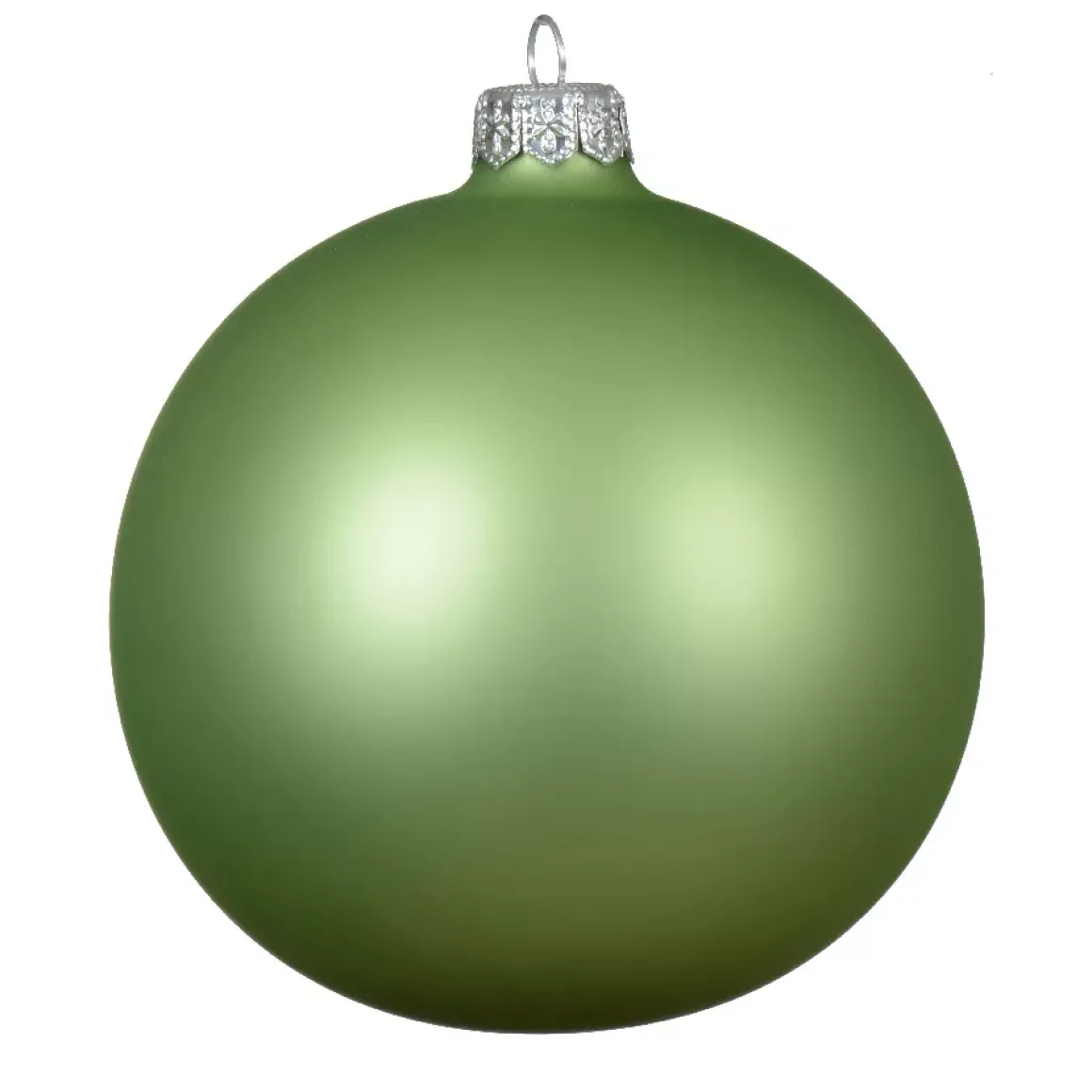 Set di 4 palline di Natale in vetro (D100 mm) Artico opaco Verde te