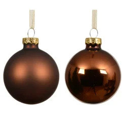 Set di 4 Palline di Natale in vetro (D100 mm) Boreale Marrone caffè
