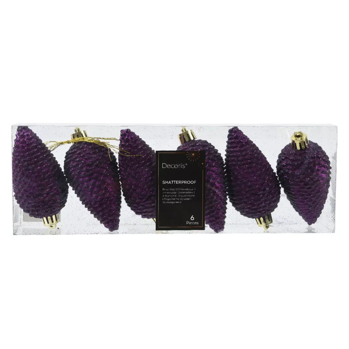 Set di 6 pigne da appendere (H8 cm) Alpine Fico