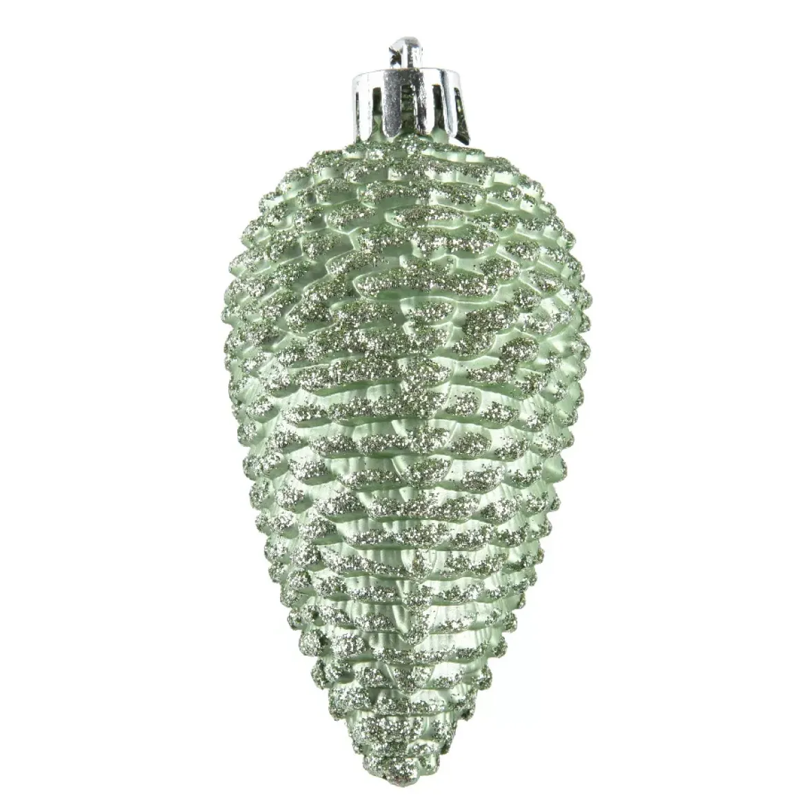 Set di 6 pigne da appendere (H8 cm) Alpine Verde Matcha