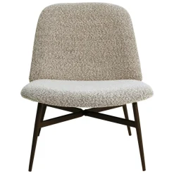 Set di 2 poltrone in bouclé (seduta 40 cm) Isla Grigio chiaro