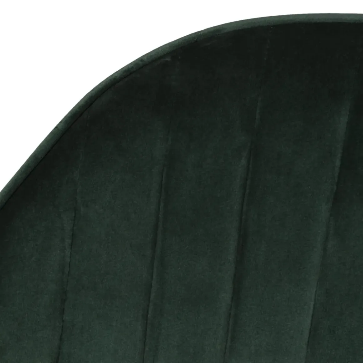 Set di 2 poltrone in velluto (seduta 47 cm) Juno Verde scuro
