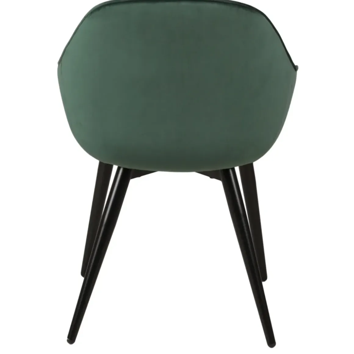 Set di 2 poltrone in velluto (seduta 47 cm) Juno Verde scuro
