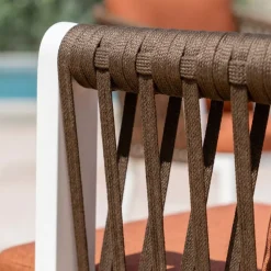 Hot Set di 2 sedie da giardino in alluminio Amalfi Bianco e Sedie Da Giardino
