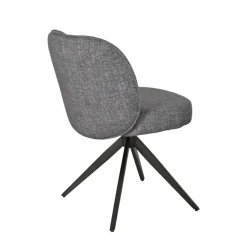 Set di 2 sedie da pranzo girevoli (seduta 51 cm) Spina Grigio