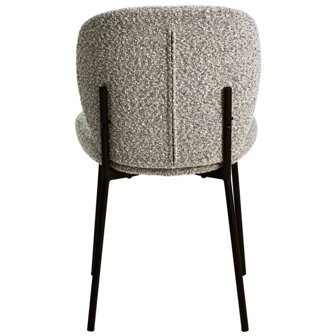 Set di 2 sedie da pranzo in bouclé (seduta 48,5 cm) Isla Grigio chiaro