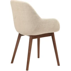 Set di 2 sedie da pranzo in tessuto (seduta 48 cm) Elia Beige