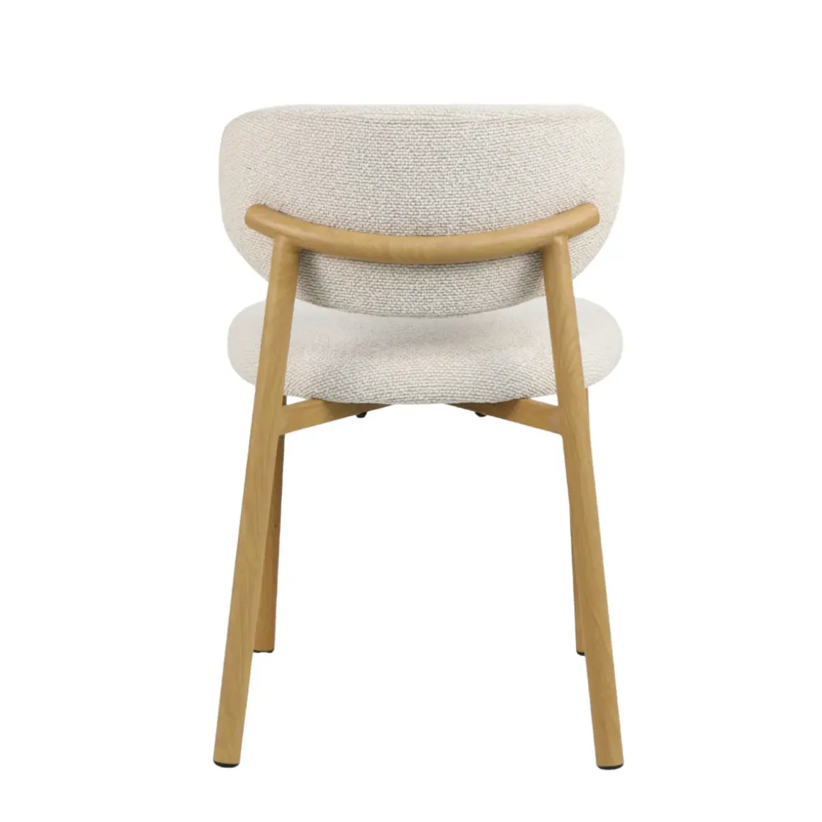 Set di 2 sedie da pranzo in tessuto (seduta 49 cm) Amal Ecru