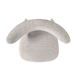Set di 2 sedie da pranzo in tessuto (seduta 49 cm) Amal Grigio chiaro