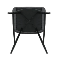 Set di 2 sedie per isola centrale con schienale in tessuto (seduta 68cm) Kosmo Grigio scuro