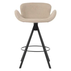 Set di 2 sedie per isola centrale con schienale (Altezza seduta 65cm) Pema Grigio chiaro