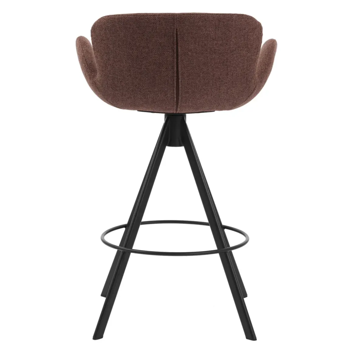 Set di 2 sedie per isola centrale con schienale (Altezza seduta 65cm) Pema Bordeaux