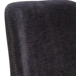 Set di 2 sedie per isola centrale con schienale in tessuto (Altezza seduta 65 cm) Malika Nero