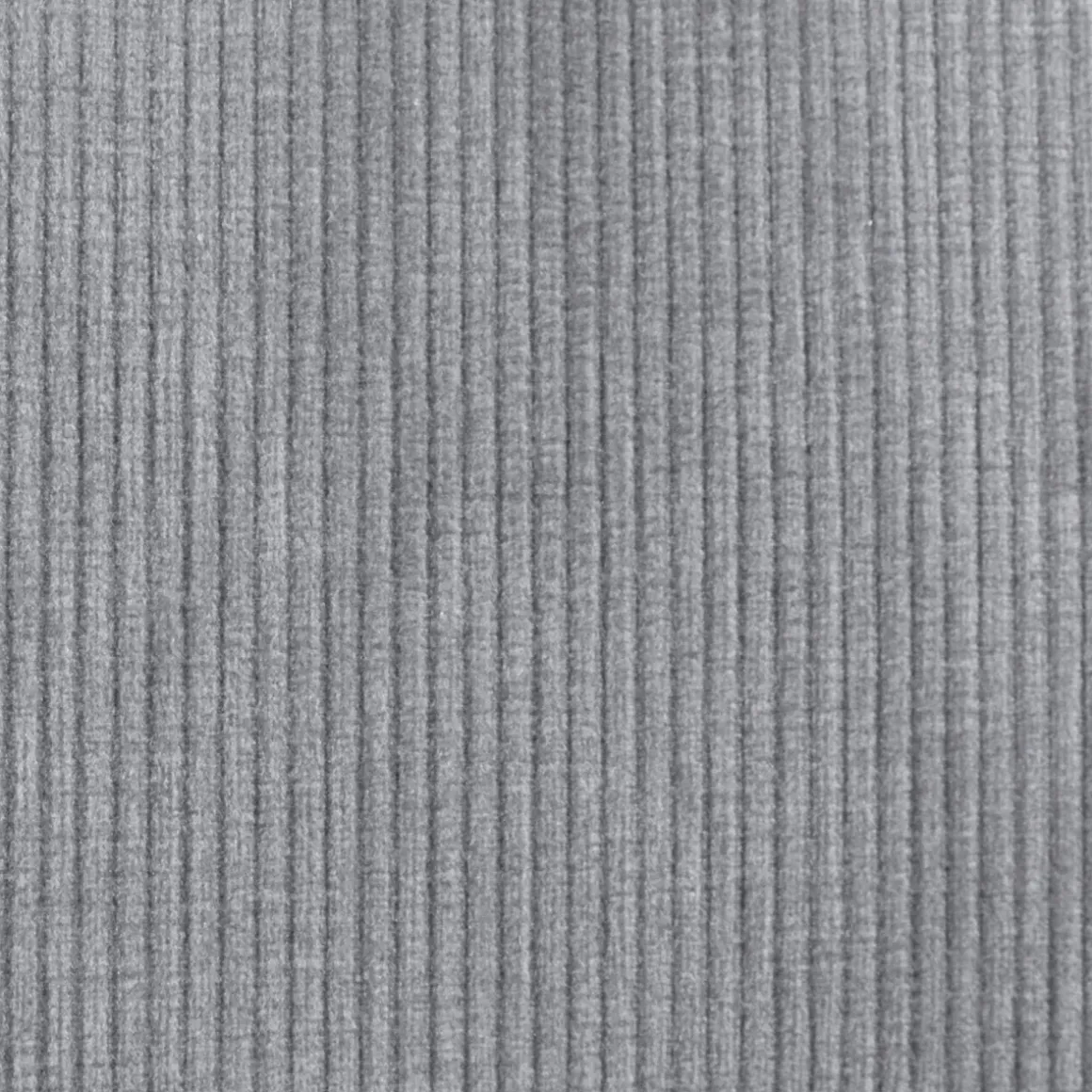 Set di 2 sedie per isola centrale con schienale in velluto a coste (Altezza seduta 68cm) Kosmo Grigio chiaro