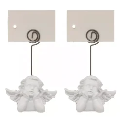 Set di 2 segnaposto Chérubin Bianco
