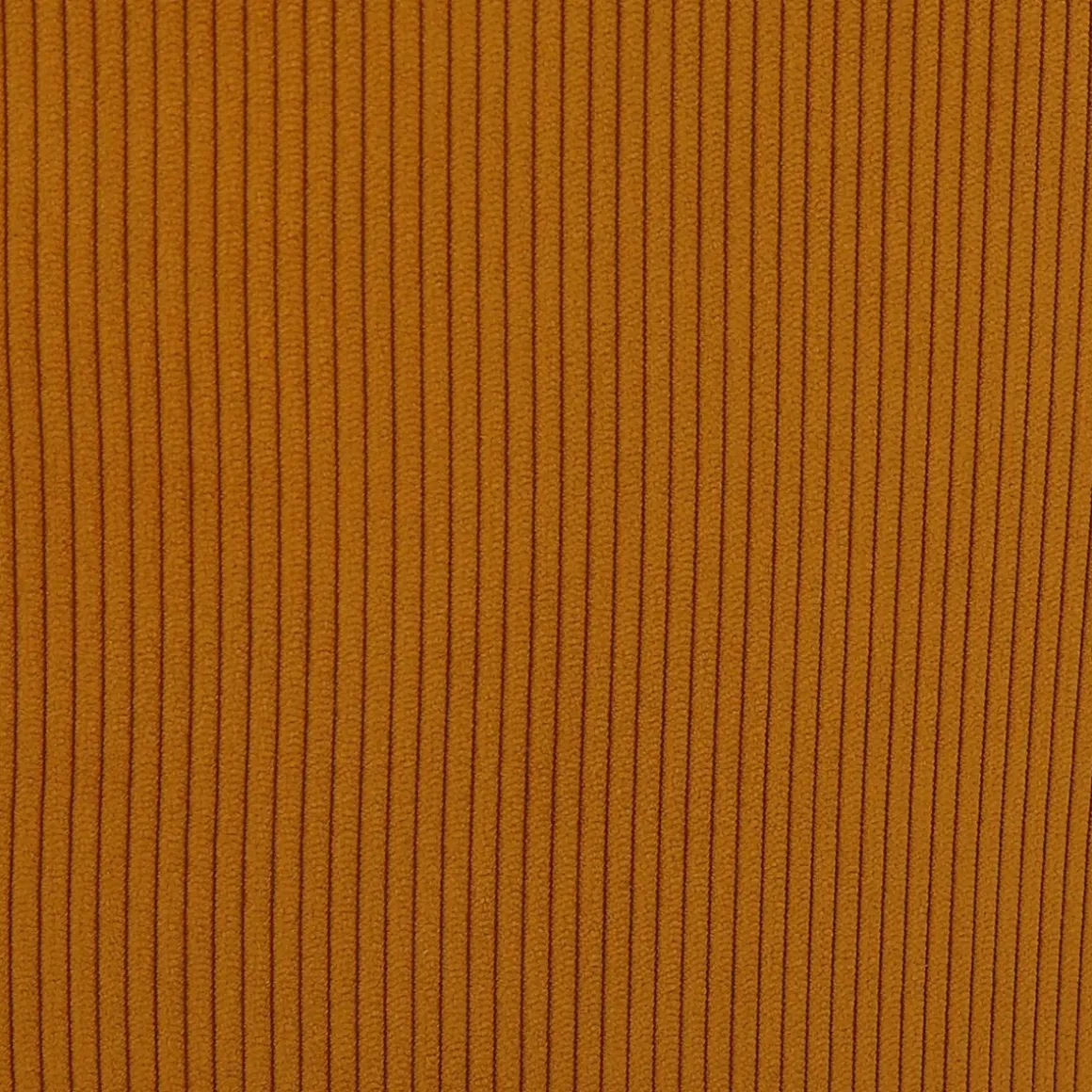 Set di 2 sgabelli da bar con schienale in velluto a coste (Altezza seduta 75cm) Juno Giallo curry