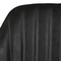 Set di 2 sgabelli da bar girevoli con schienale (Altezza seduta 75cm) Zila Nero