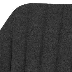 Set di 2 sgabelli da bar girevoli con schienale in tessuto (Altezza seduta 75cm) Zila Grigio scuro