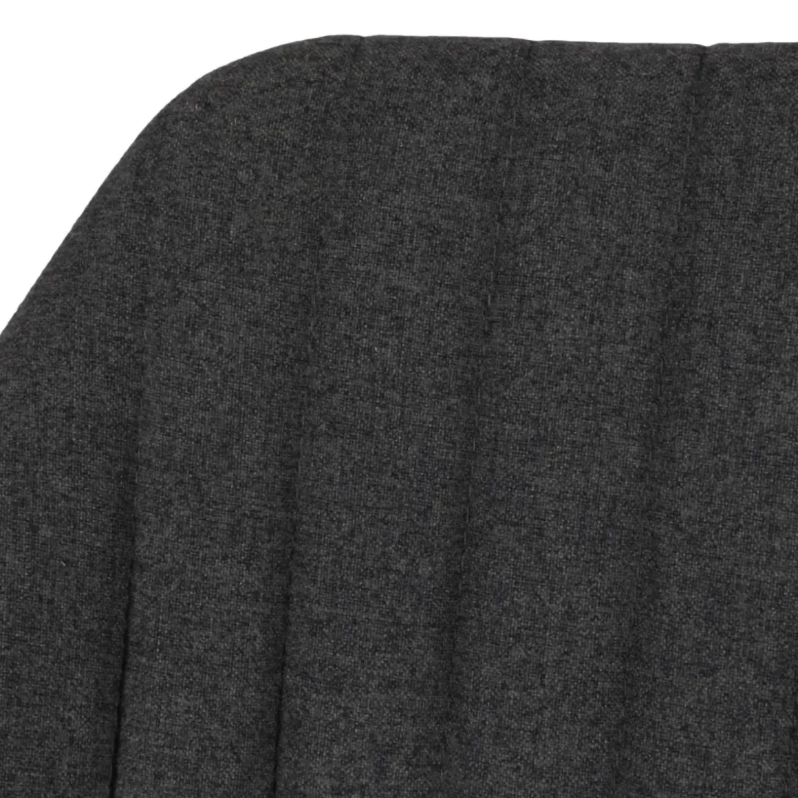 Set di 2 sgabelli da bar girevoli con schienale in tessuto (Altezza seduta 75cm) Zila Grigio scuro