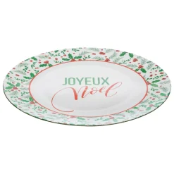 Set di 12 sottopiatti (D33 cm) Agrifoglio di Natale