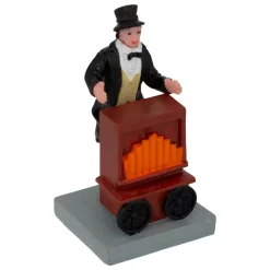 Set di 5 statuine e accessori per Villaggio di Natale (H22 cm) Musica e chiosco