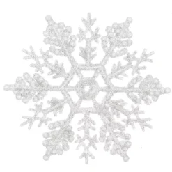 Set di 12 stelle di Natale da appendere (10 cm) Morzine Bianco