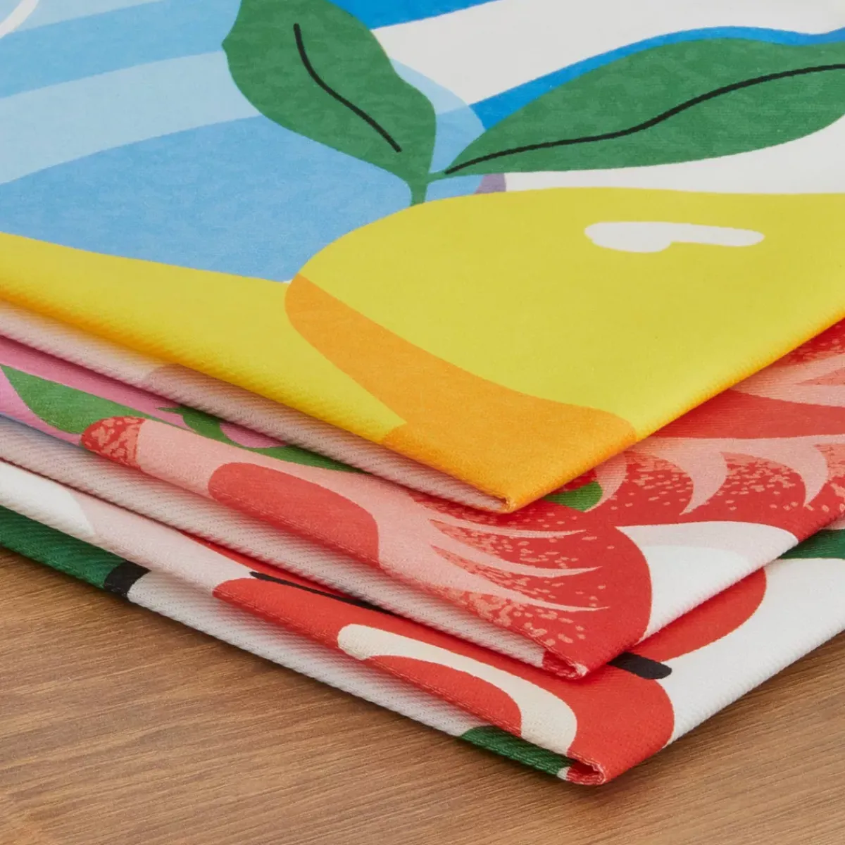 Outlet Set di 3 strofinacci in cotone (50 x 70 cm) Tuttifrutti Accessori Cucina
