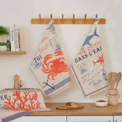 Online Set di 3 strofinacci in cotone (50 x 70 cm) Espadon Accessori Cucina