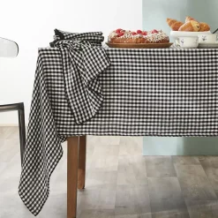 Sale Set di 2 strofinacci in garza di cotone (50 x 70 cm) Gaïa vichy Nero Accessori Cucina
