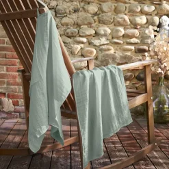 Hot Set di 2 strofinacci in garza di cotone (70 cm) Gaia Accessori Cucina