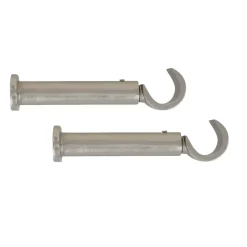 Outlet Set di 2 supporti aperti (L90 / D20 mm) opaco Tende : Bastoni, Aste E Supporti