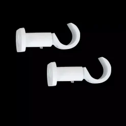 Discount Set di 2 supporti aperti (L 50 / D20 mm) opaco Tende : Bastoni, Aste E Supporti