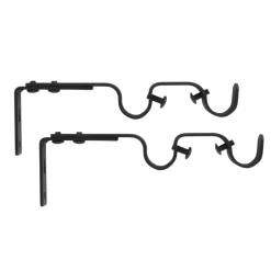 Discount Set di 2 supporti doppi regolabili (L165/L190 cm - Ø20 mm) Jim opaco Tende : Bastoni, Aste E Supporti