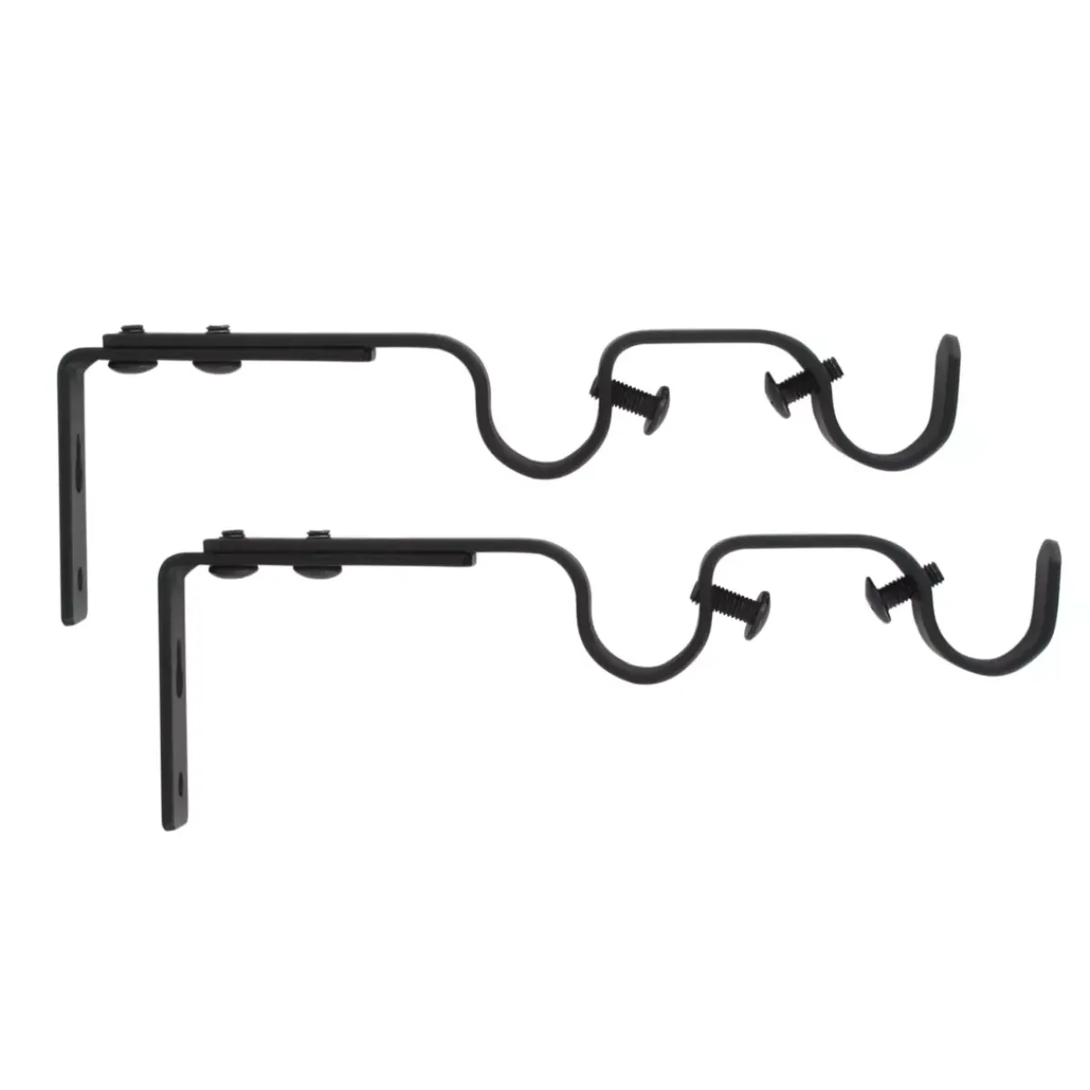 Discount Set di 2 supporti doppi regolabili (L165/L190 cm - Ø20 mm) Jim opaco Tende : Bastoni, Aste E Supporti