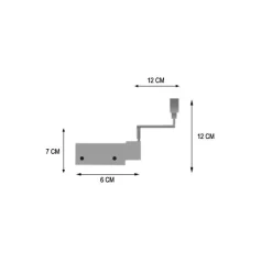Discount Set di 2 supporti Fix'vit (L180 - Ø20 mm) Tende Trasparenti : Aste, Bastoni Supporti