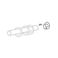 Discount Set di 2 supporti (L25 cm - Ø20 mm) Jim opaco Tende : Bastoni, Aste E Supporti
